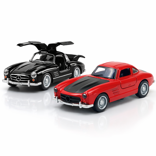 Miniatura de Carro Esportivo em Metal com Sistema Pullback