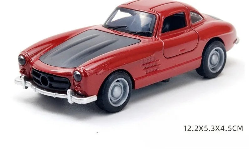Miniatura de Carro Esportivo em Metal com Sistema Pullback