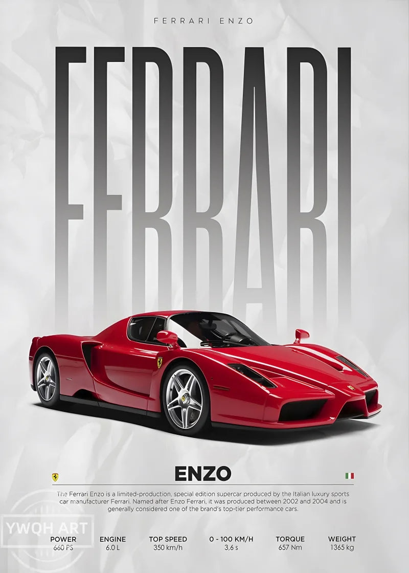 Poster Carros Icônicos – Arte Automotiva