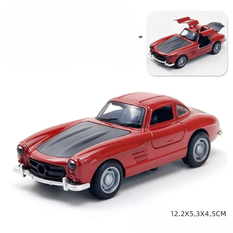 Miniatura de Carro Esportivo em Metal com Sistema Pullback