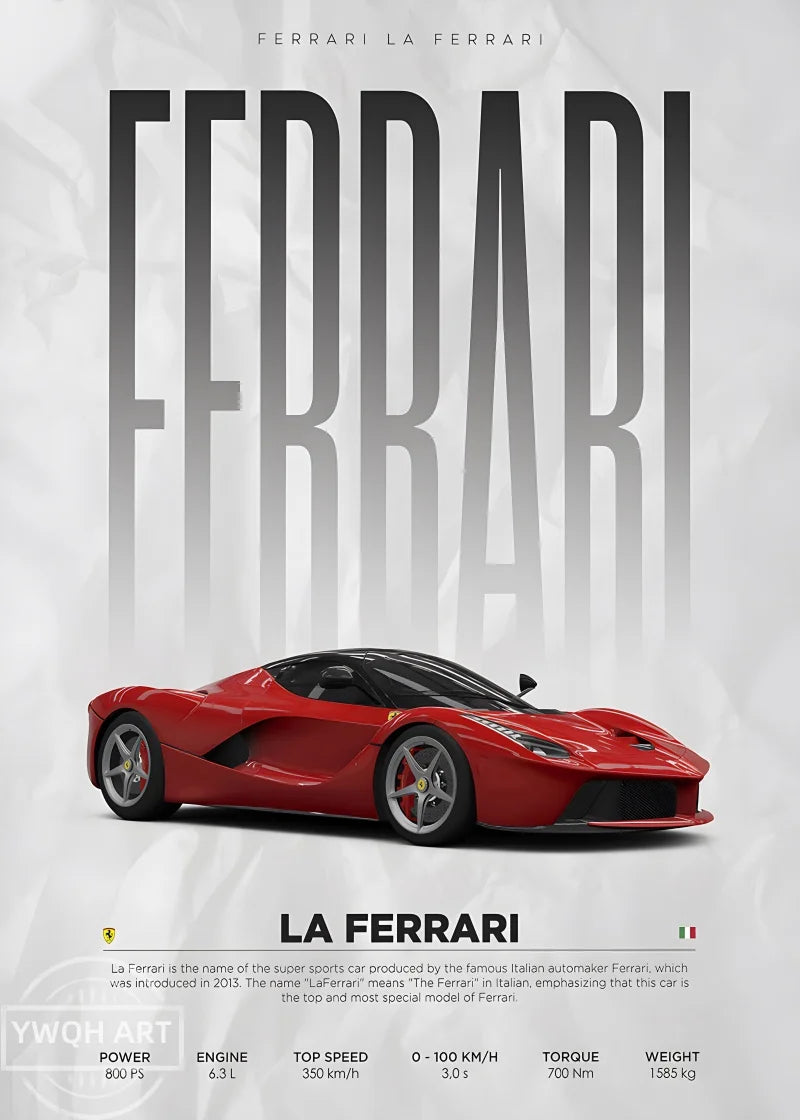 Poster Carros Icônicos – Arte Automotiva