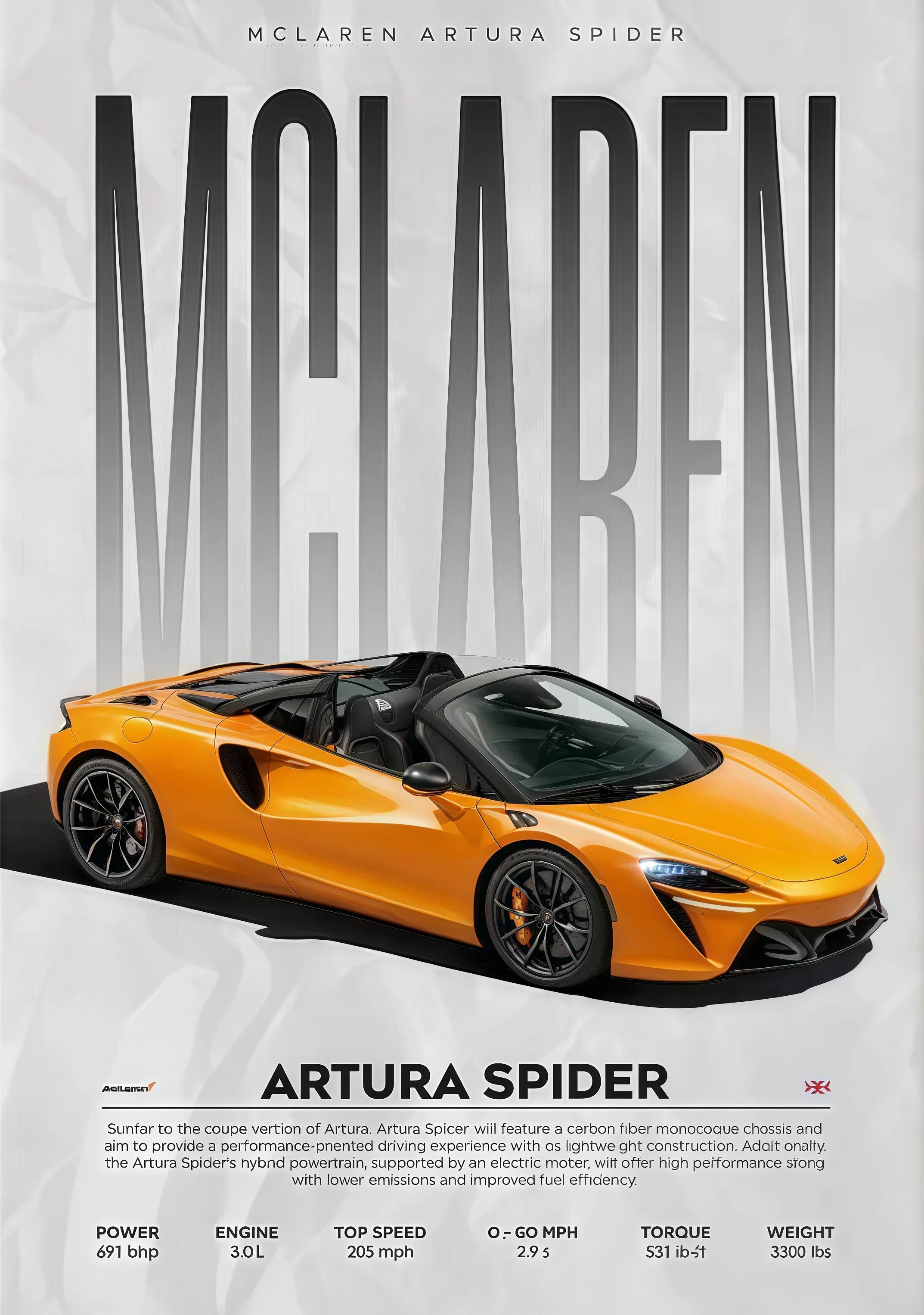 Poster Supercarros Modernos – Arte Automotiva